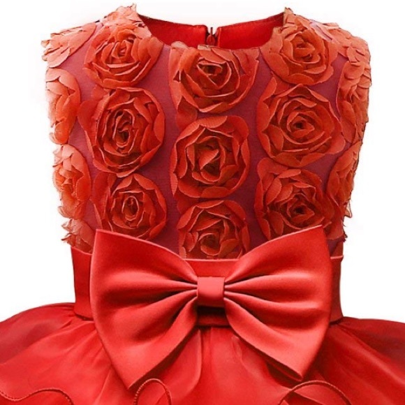 Girl Dress Ruffles Lace Party - Picture 2 of 3